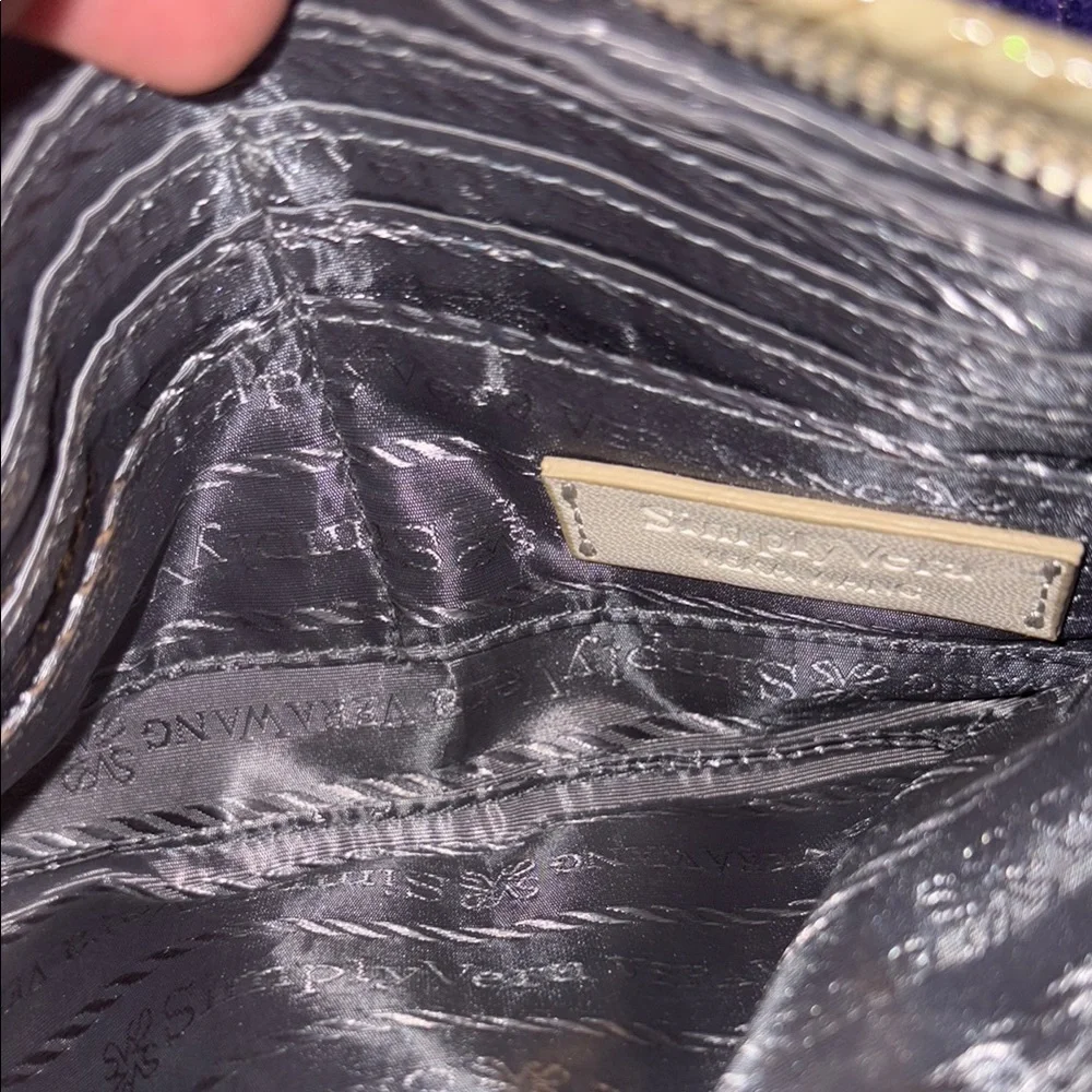 Simply Vera Vera Wang Gray Textured Wristlet Clutch